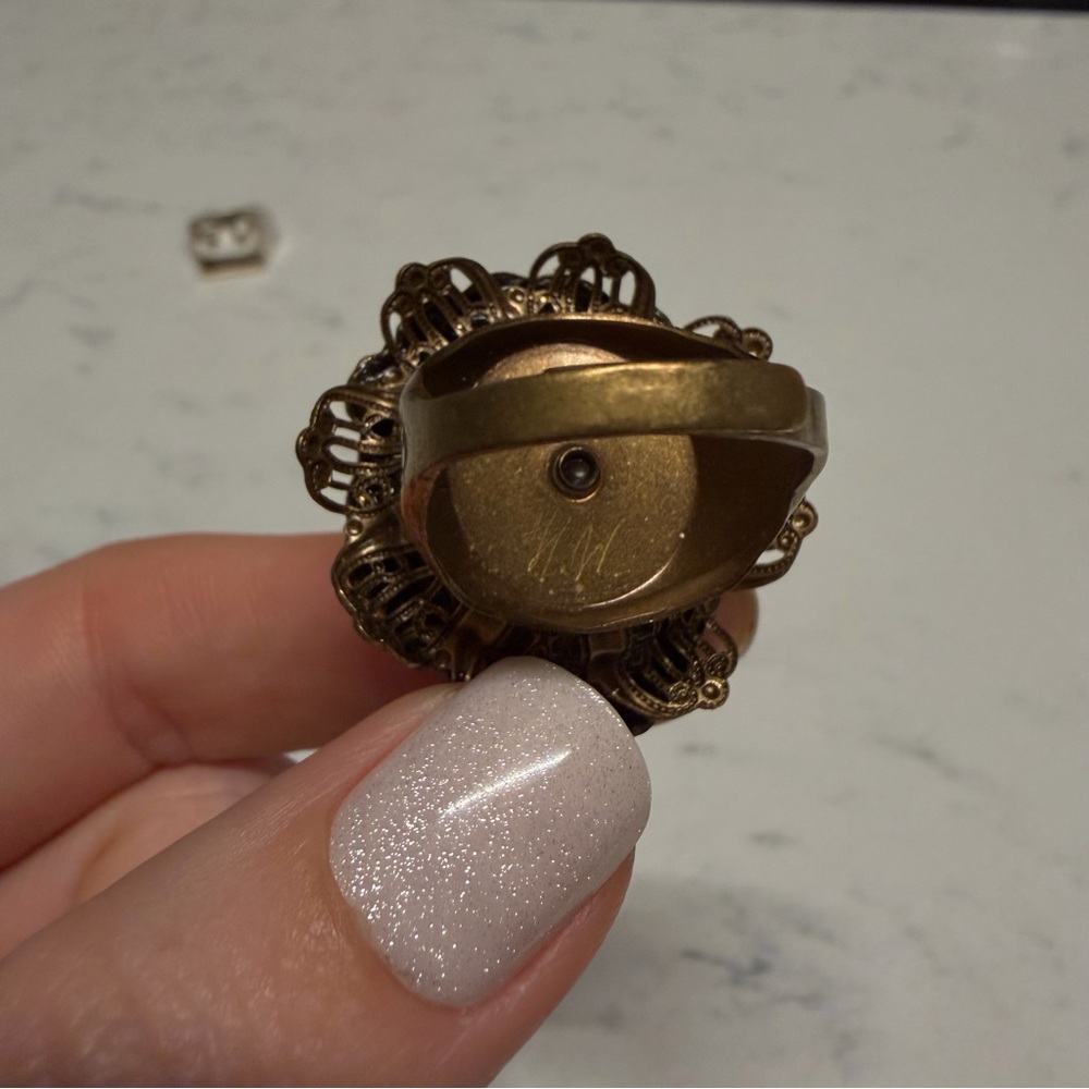 Vintage Lion Ring Adjustable Statement Piece - image 4